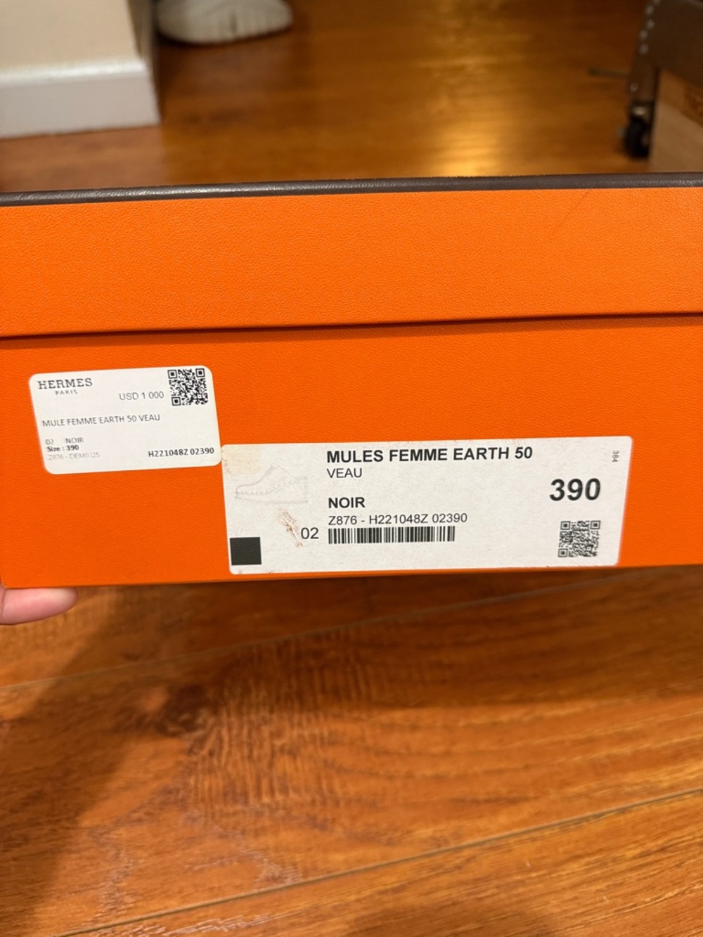 Hermès Orange Box with White Label - Picture 2 of 5